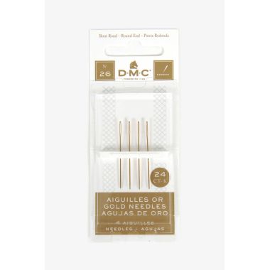 DMC Gold Tapestry/Cross Stitch Needles 6129 – Size 26, 4 pcs