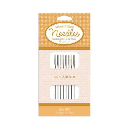 Lori Holt Cross Stitch Needles ST-34539 – Size 24, 8 pcs