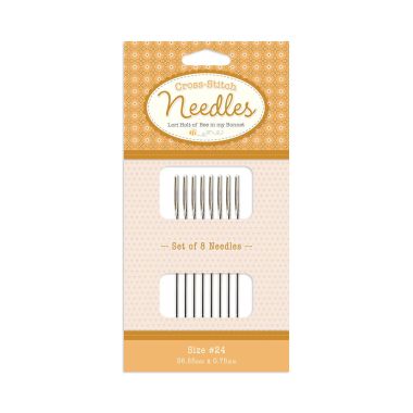 Lori Holt Cross Stitch Needles ST-34539 – Size 24, 8 pcs