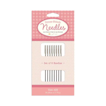 Lori Holt Cross Stitch Needles ST-34540 – Size 26, 8 pcs