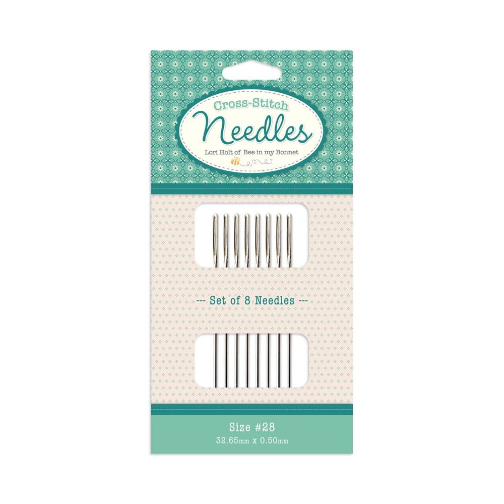 Lori Holt Cross Stitch Needles ST-34541 – Size 28, 8 pcs