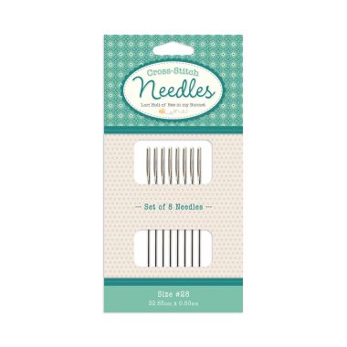 Lori Holt Cross Stitch Needles ST-34541 – Size 28, 8 pcs