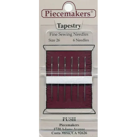 Piecemakers Tapestry Needles 12-T26 – Size 26, 6 pcs