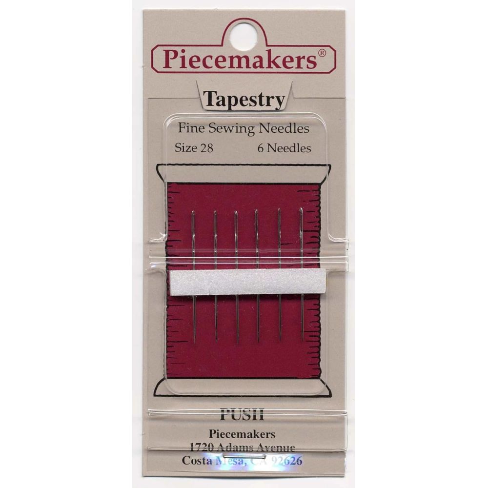 Piecemakers Tapestry Needles 12-T28 – Size 28, 6 pcs