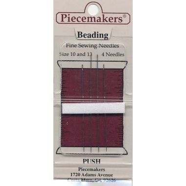 Piecemakers Beading Needles 12-J10-13 – Sizes 10/13, 4 pcs