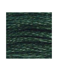 500 DMC Mouline Stranded cotton Very Dark Blue Green