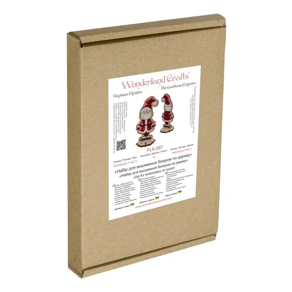 Wonderland Crafts Wooden Bead Embroidery Kit FLK-297 – Santa Claus
