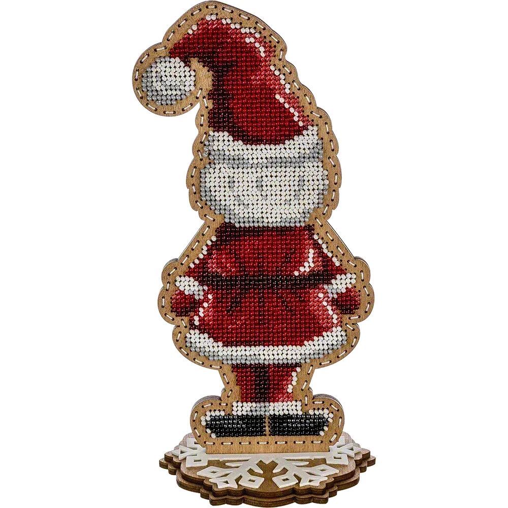 Wonderland Crafts Wooden Bead Embroidery Kit FLK-297 – Santa Claus