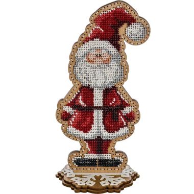 Wonderland Crafts Wooden Bead Embroidery Kit FLK-297 – Santa Claus
