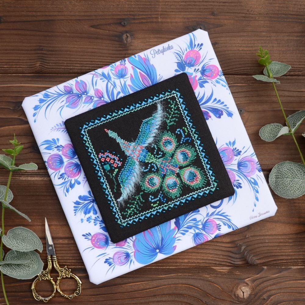 Petrykivka Longevity Cross Stitch Kit – Tela Artis X-054 – Hand-dyed Threads Petrykivka Longevity Cross Stitch Kit – Tela Artis X-054 – Hand-dyed Threads