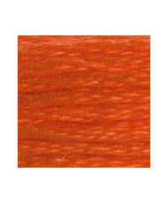 608 DMC Mouline Stranded cotton Bright Orange