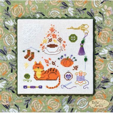 Amber Handicrafts Cross Stitch Kit – Tela Artis X-301 – Autumn Craft Sample