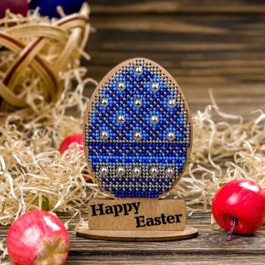 Wonderland Crafts Wooden Bead Embroidery Kit FLK-340 – Easter Egg – Happy Easter