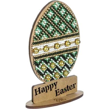 Wonderland Crafts Wooden Bead Embroidery Kit FLK-434 – Easter Egg – Happy Easter