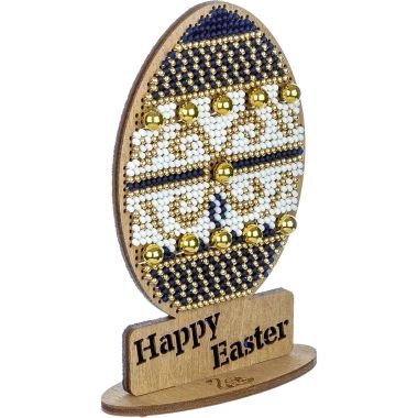 Wonderland Crafts Wooden Bead Embroidery Kit FLK-437 – Easter Egg – Happy Easter