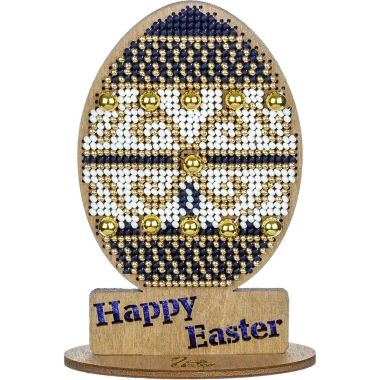Wonderland Crafts Wooden Bead Embroidery Kit FLK-437 – Easter Egg – Happy Easter
