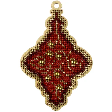 Wonderland Crafts Wooden Bead Embroidery Kit FLK-446 – Golden Motifs Icicle