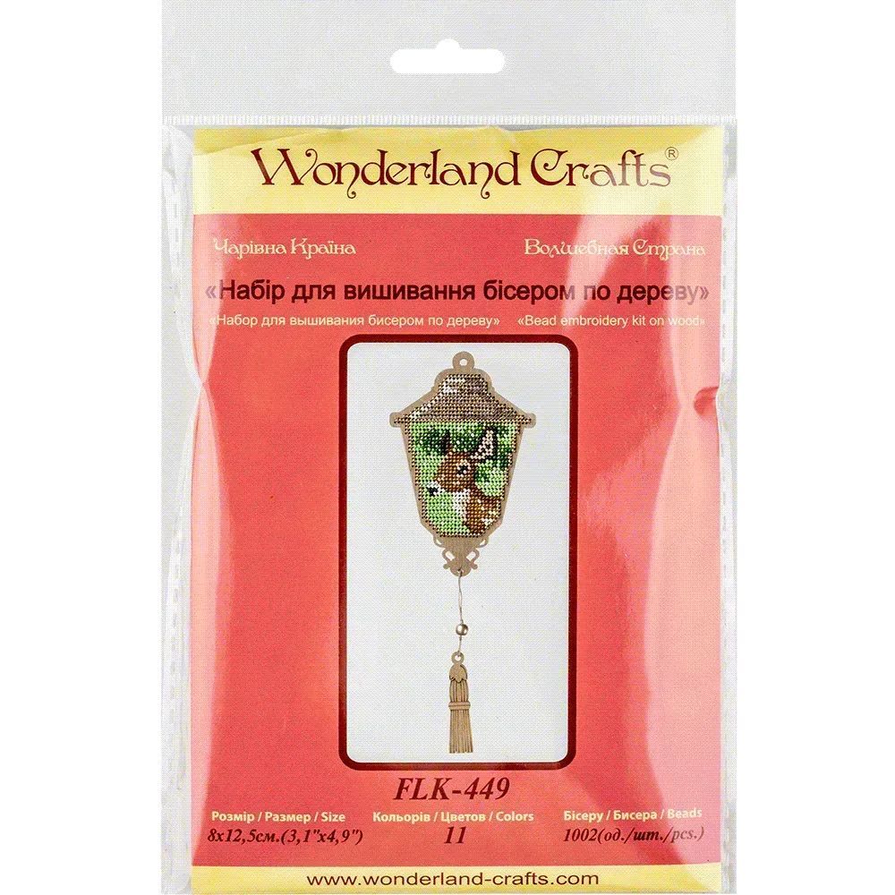 Wonderland Crafts Wooden Bead Embroidery Kit FLK-449 – Lantern With Deer