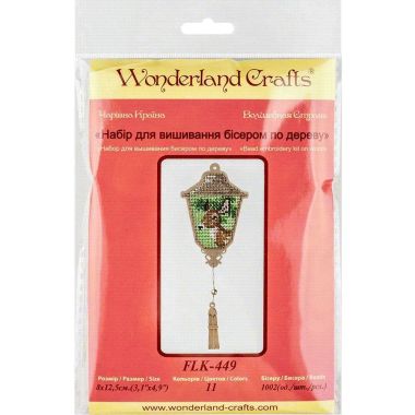 Wonderland Crafts Wooden Bead Embroidery Kit FLK-449 – Lantern With Deer