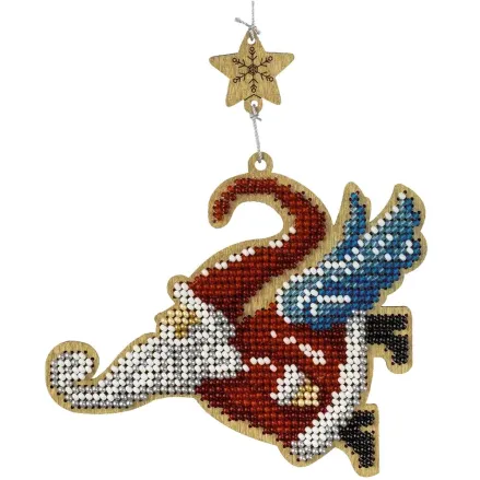 Wonderland Crafts Wooden Bead Embroidery Kit FLK-456 – Flying Santa