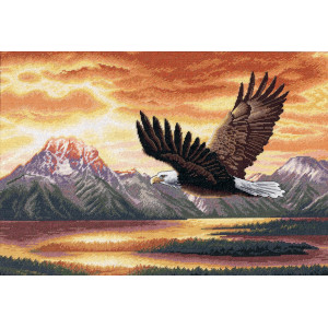 Counted Cross Stitch Kit Silent Flight, Dimensions 35165