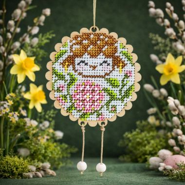 Kolorova Wooden Bead Embroidery Kit D-12 – Warm Lamb