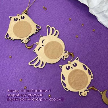 Kolorova Thread Embroidery Kit on Wood D-06 – Magic Owls