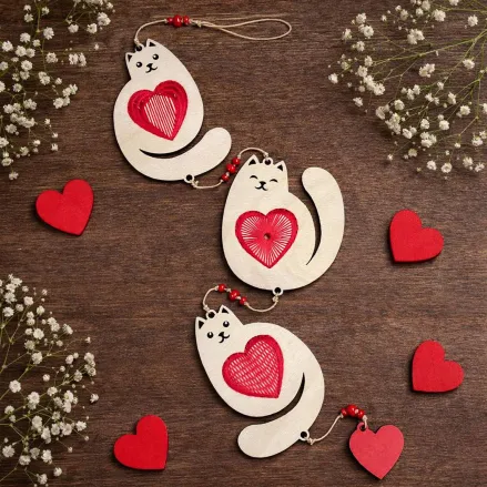 Kolorova Thread Embroidery Kit on Wood D-04 – Love Talisman