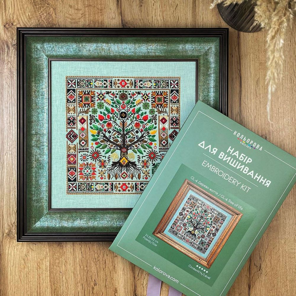 Kolorova Mixed-Technique Embroidery Kit GL-4 – Tree of Life