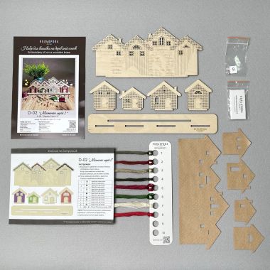 Kolorova Wooden Cross Stitch Kit D-02 – Dream Town 2