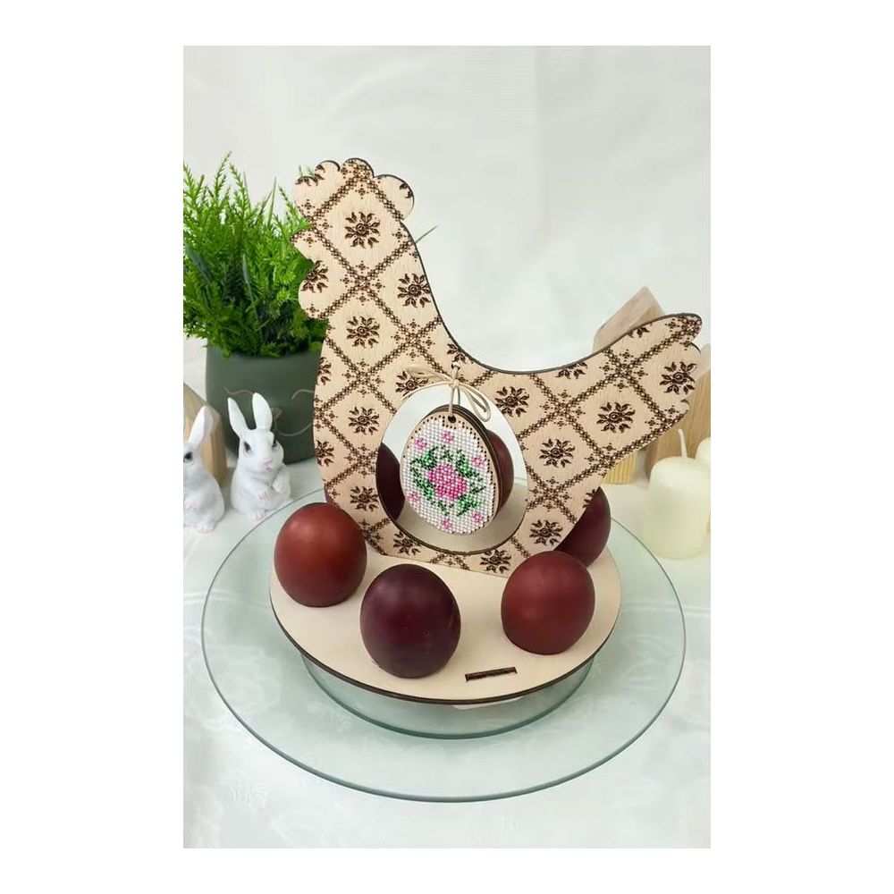 Kolorova Easter Egg Stand Bead Embroidery Kit DP-001 – Spring Blossom