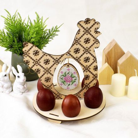Kolorova Easter Egg Stand Bead Embroidery Kit DP-001 – Spring Blossom