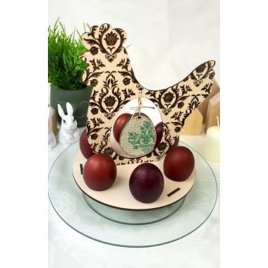 Kolorova Easter Egg Stand Cross Stitch Kit DP-002 – Spring Greens