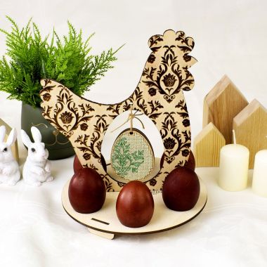 Kolorova Easter Egg Stand Cross Stitch Kit DP-002 – Spring Greens