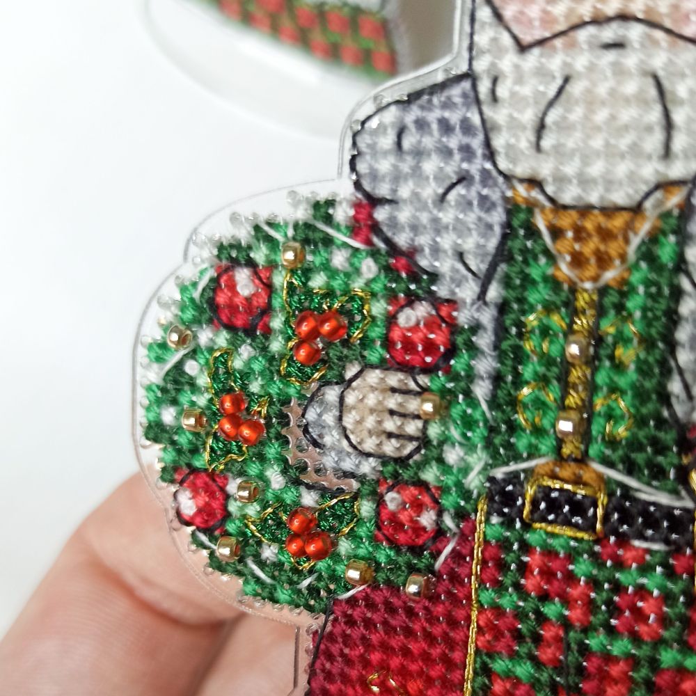 Unicstitch Counted Cross Stitch Kit on Plastic 1011 – Mr. Santa Claus