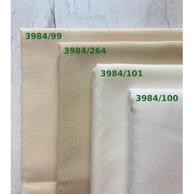 Zweigart 32 Count Lugana Murano Evenweave Fabric 3984/100 – White