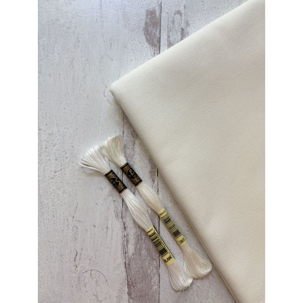 Zweigart 32 Count Lugana Murano Evenweave Fabric 3984/101 – Antique White