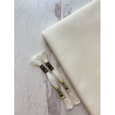 Zweigart 32 Count Lugana Murano Evenweave Fabric 3984/101 – Antique White
