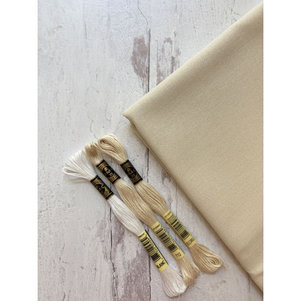 Zweigart 32 Count Lugana Murano Evenweave Fabric 3984/264 – Ivory