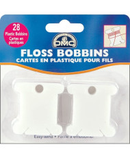 DMC Plastic Floss Bobbins, 28/Pkg, 6102