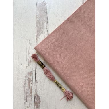 Zweigart 32 Count Lugana Murano Evenweave Fabric 3984/403 – Ash Rose