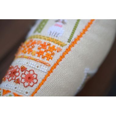 Eared Carrot Cross Stitch Kit – Tela Artis X-351 – Spring Easter Decor