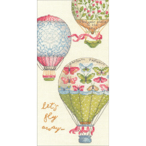 Counted Cross Stitch Kit 4"X8"-Let's Fly Away, Dimensions, 70-65181