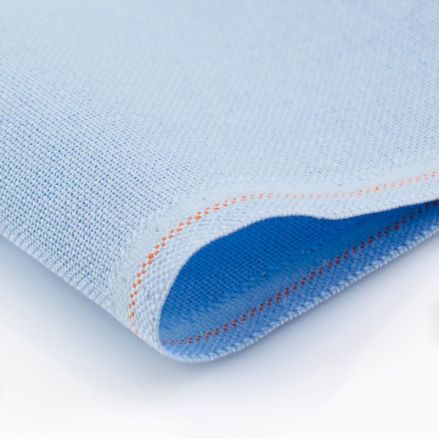 Zweigart 32 Count Lugana Murano Evenweave Fabric 3984/503 – Light Blue