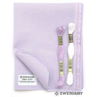 Zweigart 32 Count Lugana Murano Evenweave Fabric 3984/5120 – Lavender