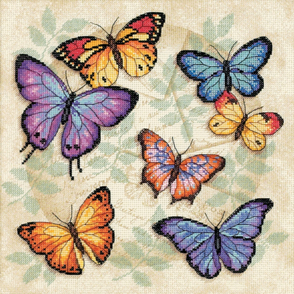 Counted Cross Stitch Kit Butterfly Profusion, Dimensions 35145