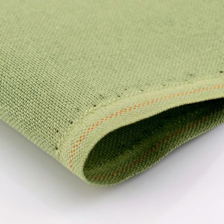 Zweigart 32 Count Lugana Murano Evenweave Fabric 3984/6016 – Dark Olive