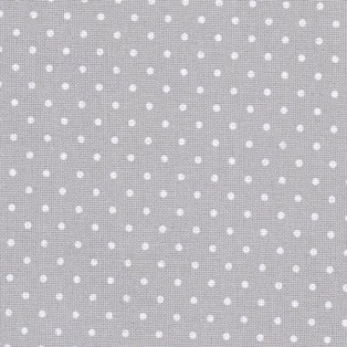 Zweigart 32 Count Lugana Murano Petit Point Evenweave Fabric 3984/7349 – Gray with White Dots