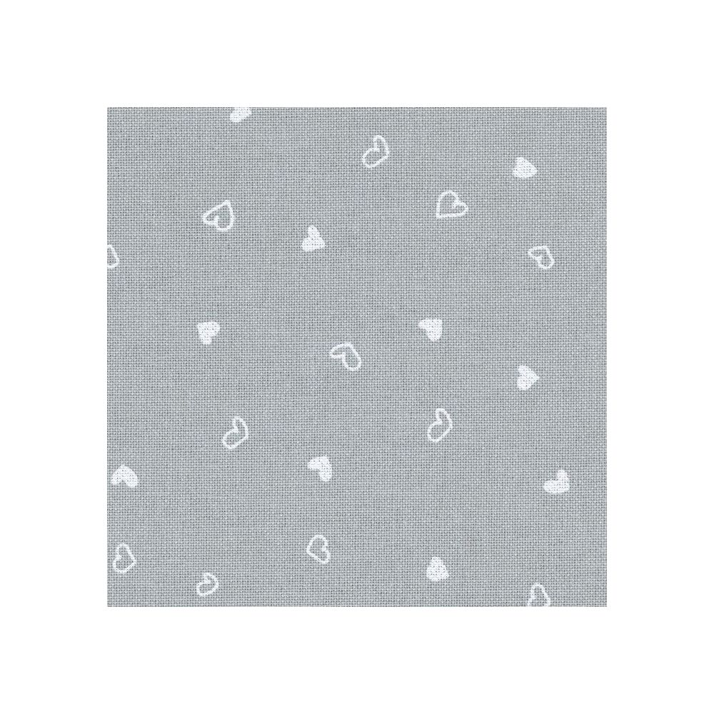 Zweigart 32 Count Lugana Murano Evenweave Fabric 3984/7409 – Gray with White Heart