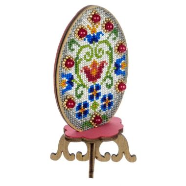 Wonderland Crafts Wooden Cross Stitch Kit FLW-036 – Easter Egg